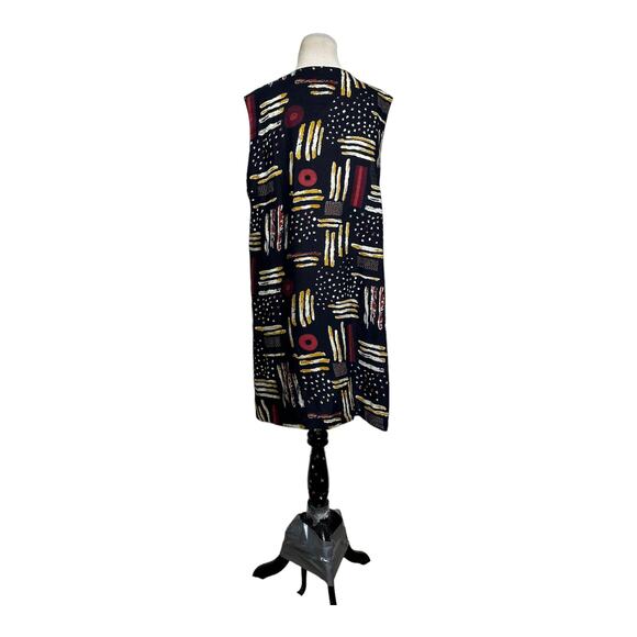 Cotton Zone black tribal print sleeveless mini dress size 20 - XL - Picture 7 of 10